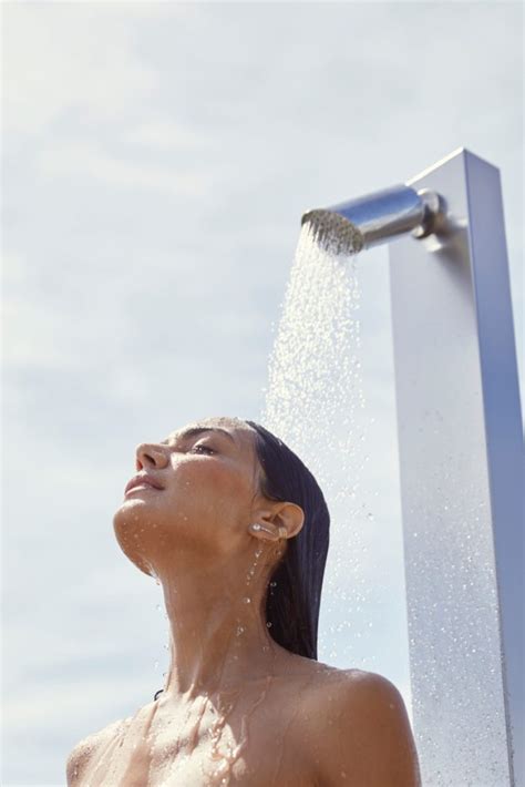Skinny Japanese teen get <strong>naked</strong> and takes a hot <strong>shower</strong> 2. . Nude outdoor shower